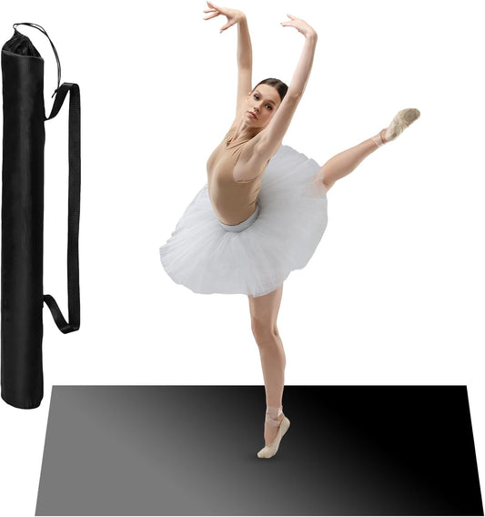 Portable Dance Floor Smooth Ballet Floor Vinyl Dance Mat for Home Stage Studios Kids Adults Practice Improve