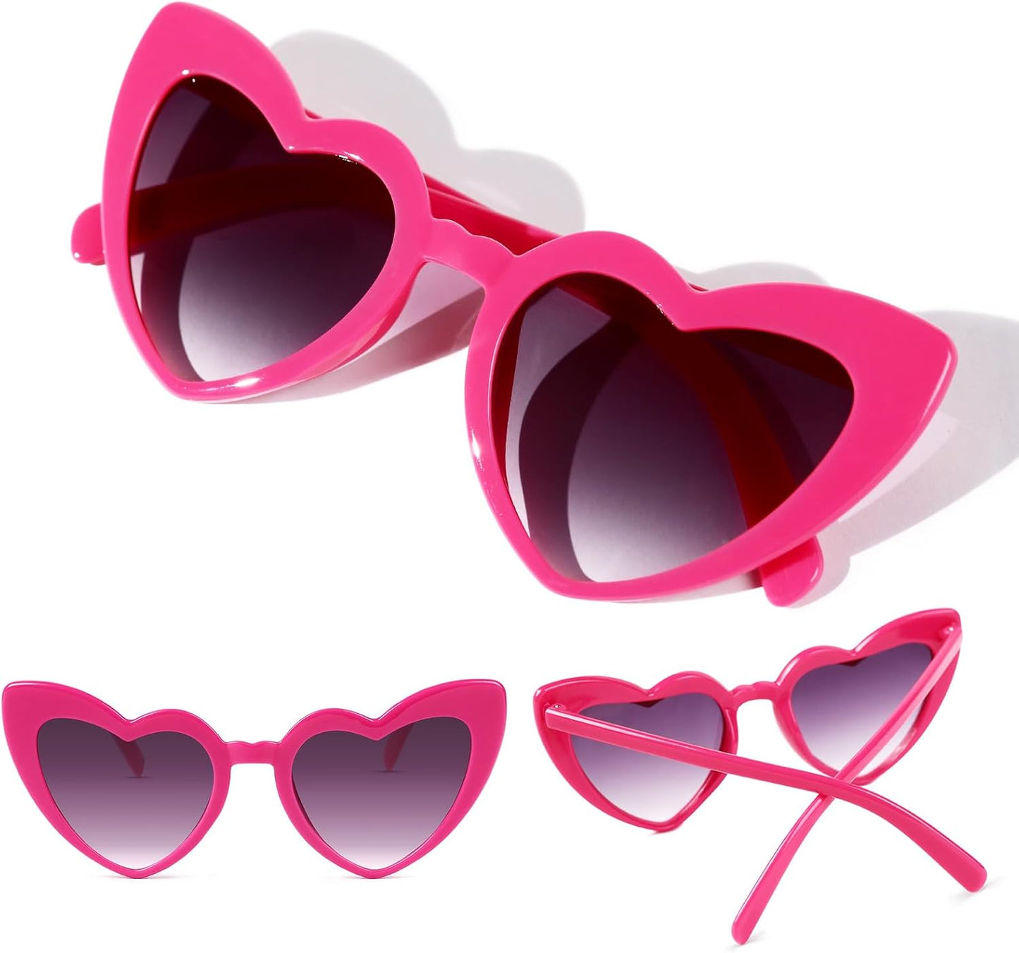YOGFIT Heart Sunglasses for Women Fashion Classic Love Eye Protection Sunglasses Vintage Cute Heart Sunglasses