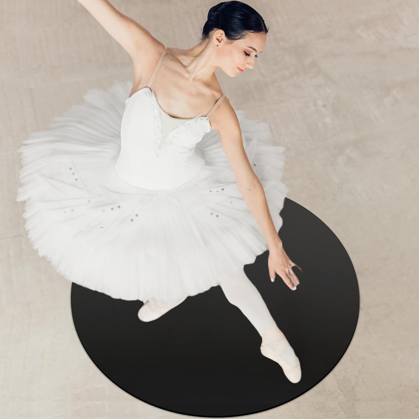 Portable Dance Floor Smooth Ballet Floor Vinyl Dance Mat for Home Stage Studios Kids Adults Practice Improve