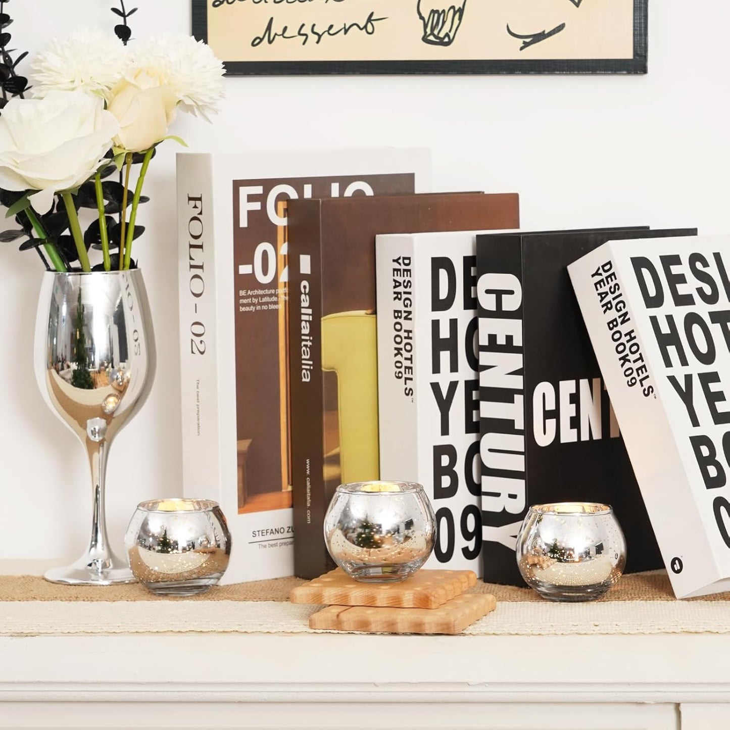 Homemory 36 Pcs Silver Votive Candle Holders, Round Mercury Glass Candle Holder, Tealight Candle Holders for Table Centerpieces, Baby Shower, Anniversary, Wedding, Home Decor, Halloween, Christmas