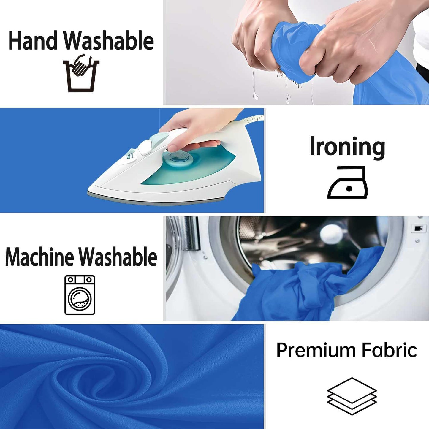 Royal Blue Photo Backdrop, Photo Booth Portrait Photography Backdrops, Studio Blue Screen for Photoshoot Streaming Video Shooting 8FTx10FT