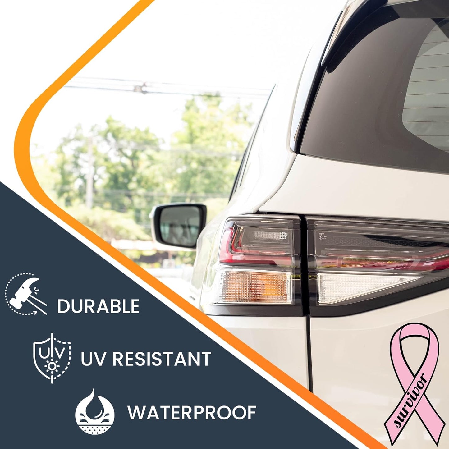 Magnet Me Up: Breast Cancer Survivor Pink Ribbon Magnet Decal - 3.5x7 Inches, Heavy-Duty Automotive Magnet for Car, Truck, SUV - Show Support and Raise Awareness with This Meaningful Auto Magnet