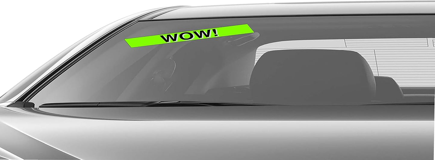 Ez-line Vinyl Windshield Stickers 3 Dozen 15 Inch Chartreuse Slogan Dealership Pro Pack for Car Lots (EZ115-Pack11)