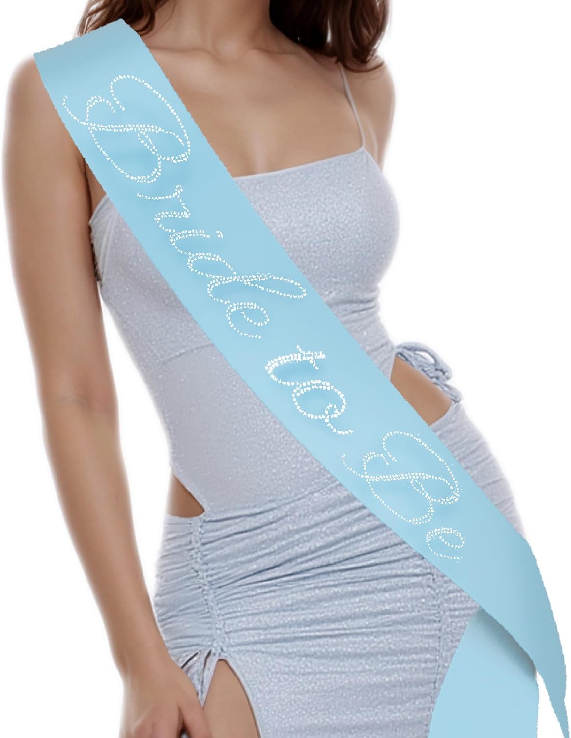 Bride to Be Sash Blue Bachelorette Party Costume Accessories Party Favors Bridal Shower Accessory, Bach Party Decorations, Engagement Party Supplies