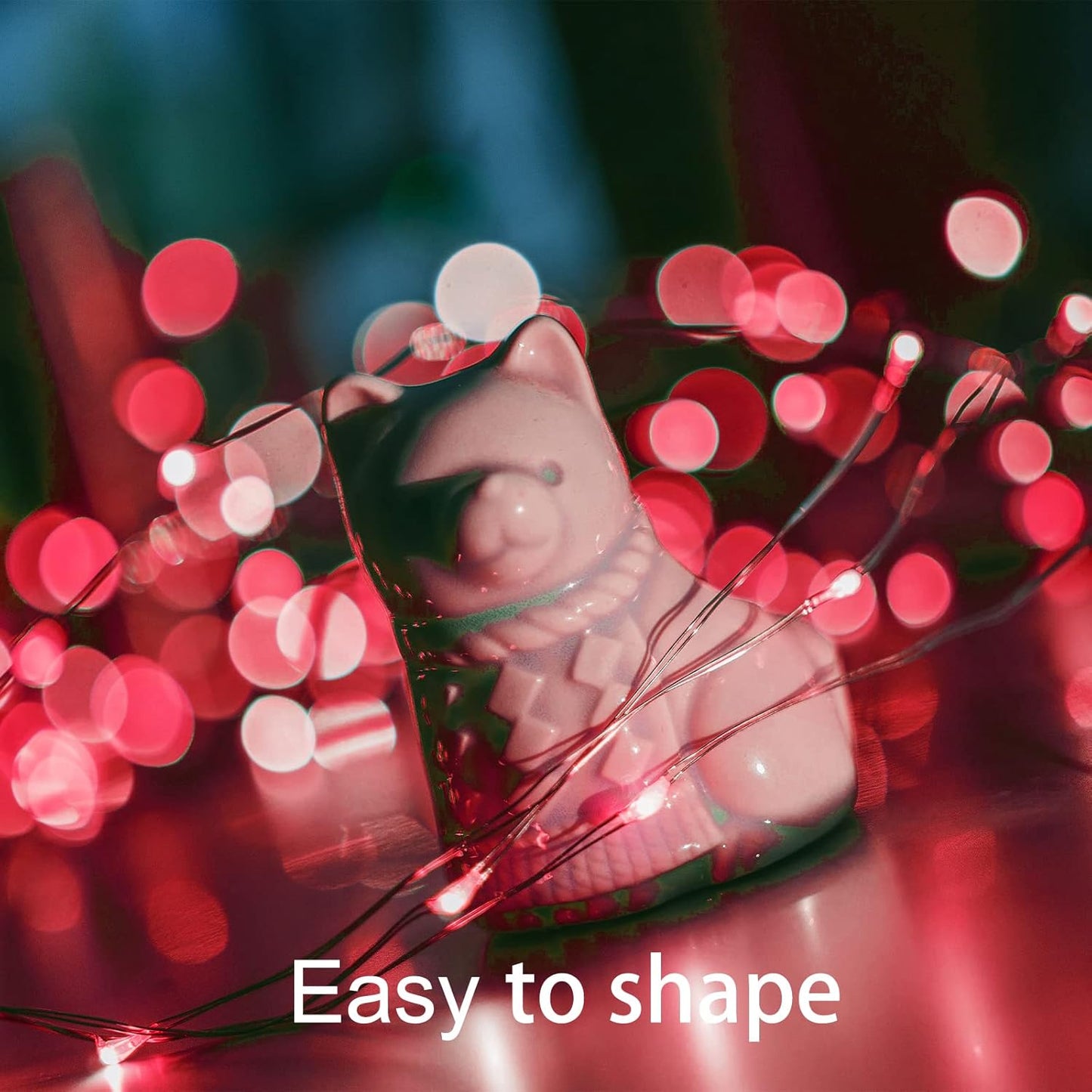 16 Pack 30 Led Fairy Lights Battery Operated String 10 Feet Waterproof Twinkle Mason Jar Silver Wire Firefly for Christmas Red