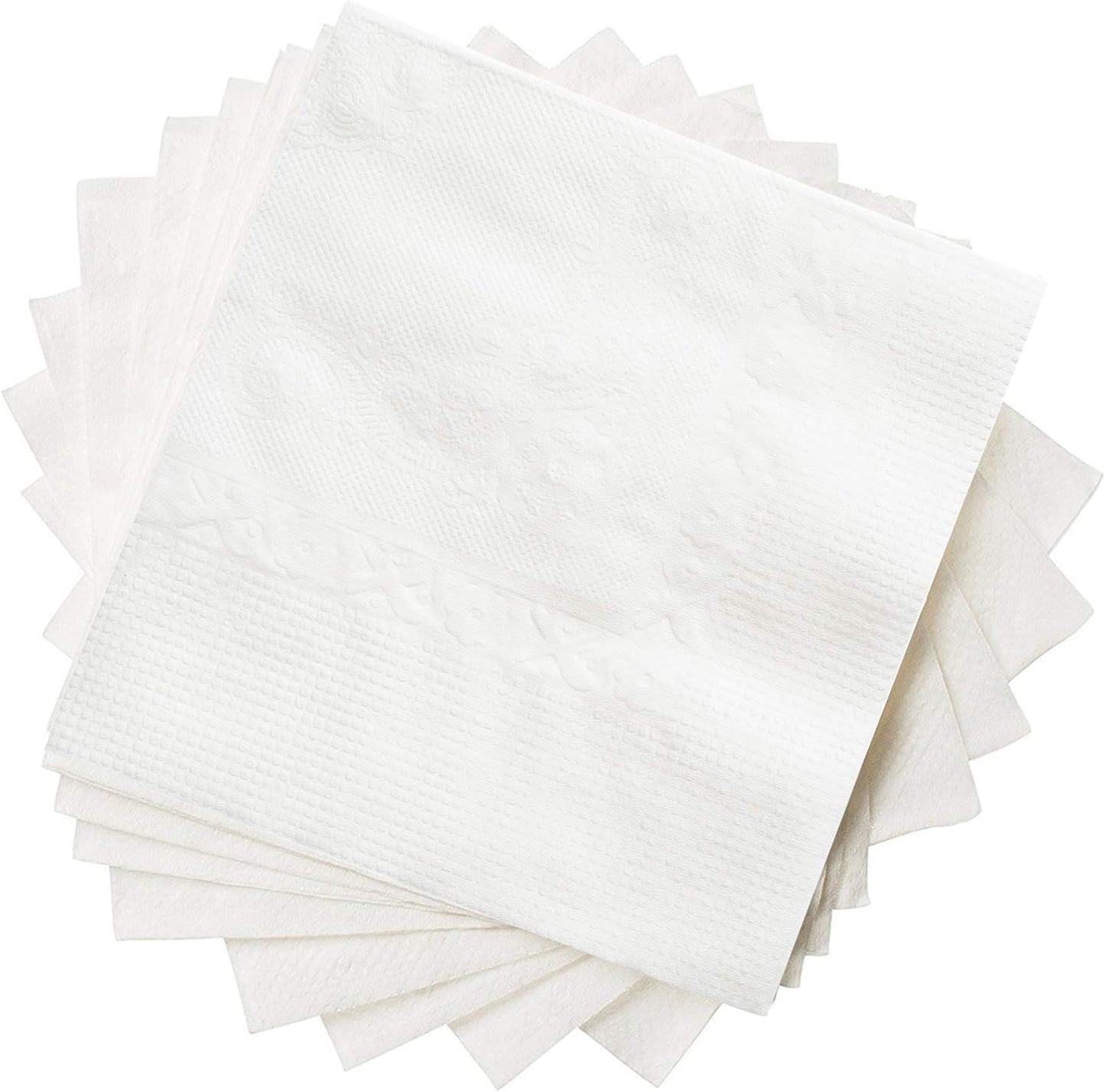 GUSTO [1000 Count - 4.5 x 4.5 Folded] White Beverage Napkins - 1-Ply Bulk Cocktail Napkins, Restaurant Bar Paper Napkins and Party Napkins - 9x9 Unfolded (Formerly Comfy Package)