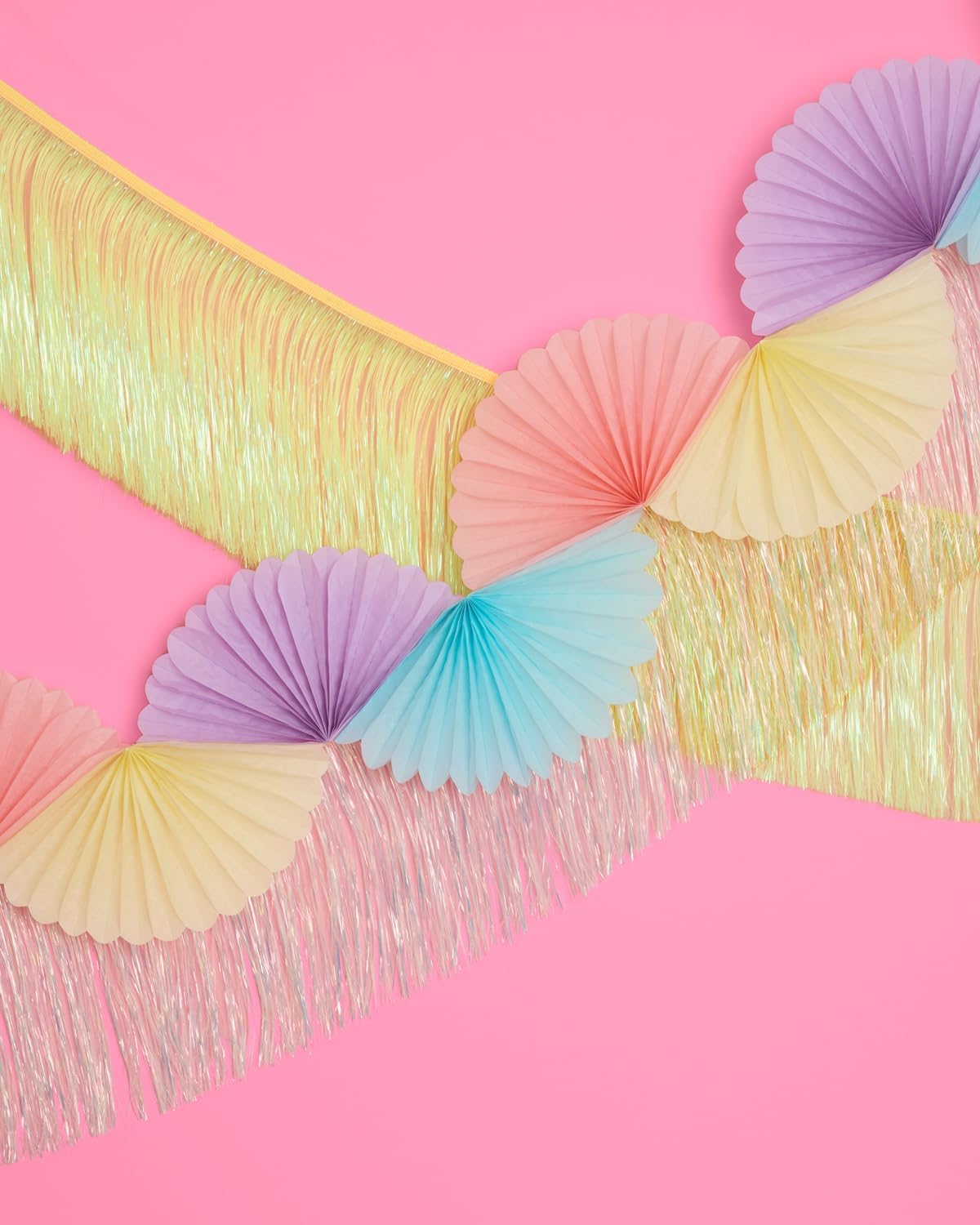 xo, Fetti Yellow Fringe Banner - 5 Ft. | Groovy Bachelorette Party Decorations, Pastel Preppy Birthday Party Decor, Smiley Baby Shower Supplies, Photo Booth Backdrop, HBD