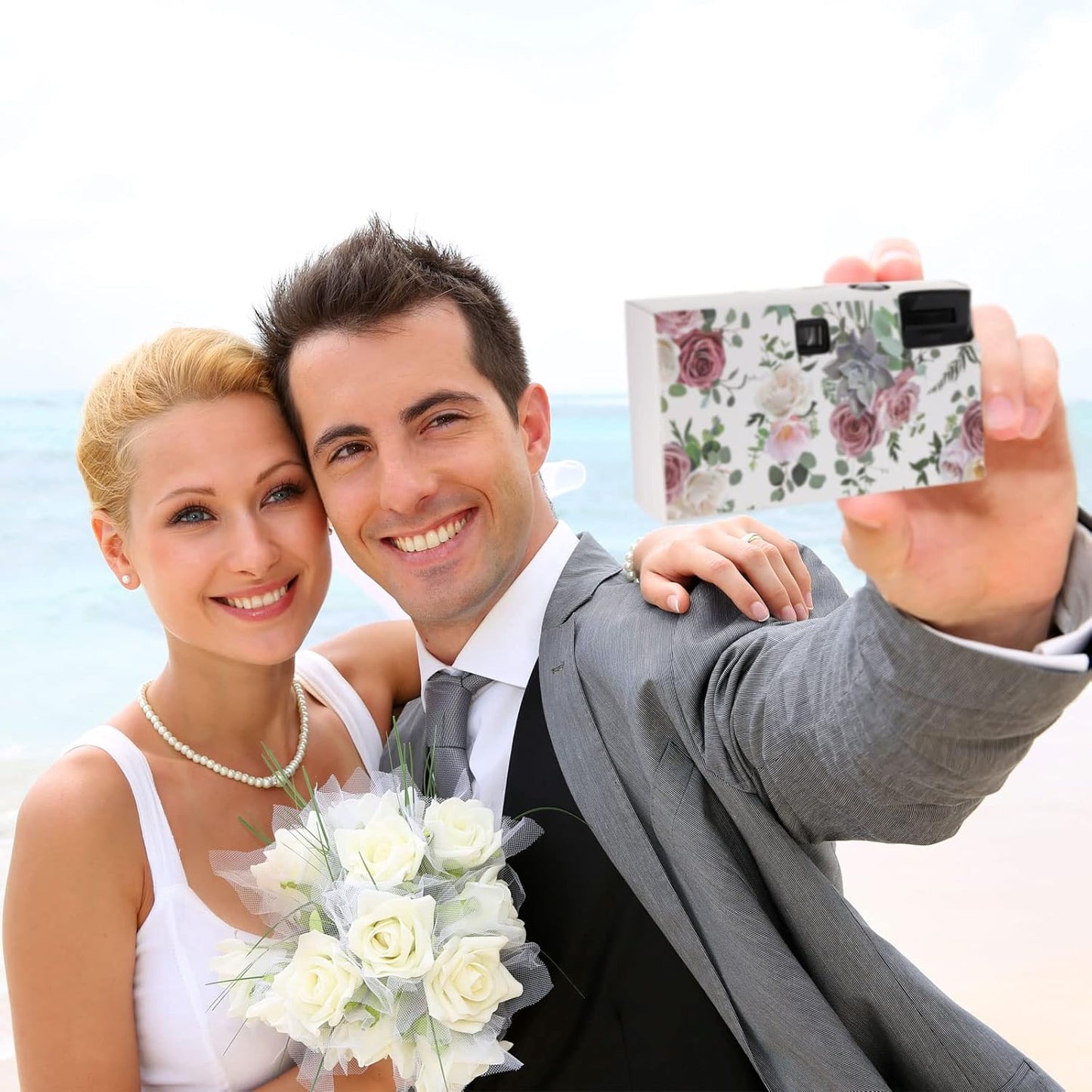 10 Pack Disposable Camera for Wedding Bulk, 34mm Single Use Camera Bulk with Flash for Gathering Wedding Travel