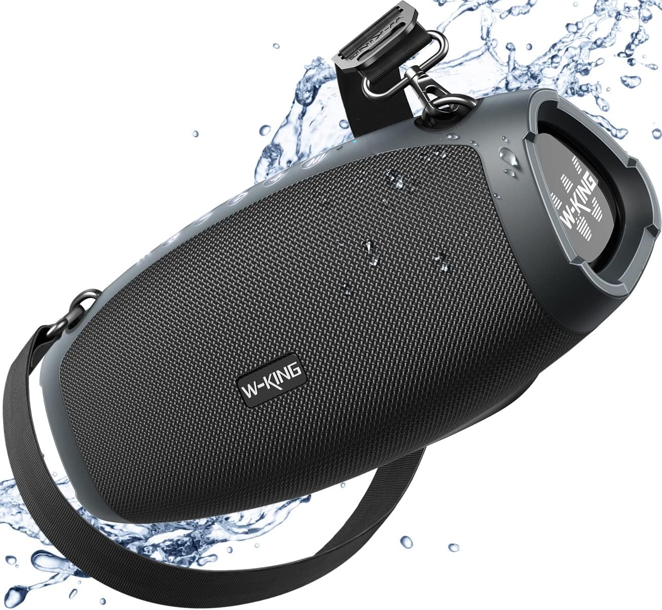 W-KING 120W Max Portable Speakers Bluetooth Wireless, IPX6 Waterproof Loud Bluetooth Speaker Boombox, Triple Passive Radiator/Subwoofer*2-70W Deep Bass/DSP/2 Pairing/42H/EQ/Party Large Outdoor Speaker