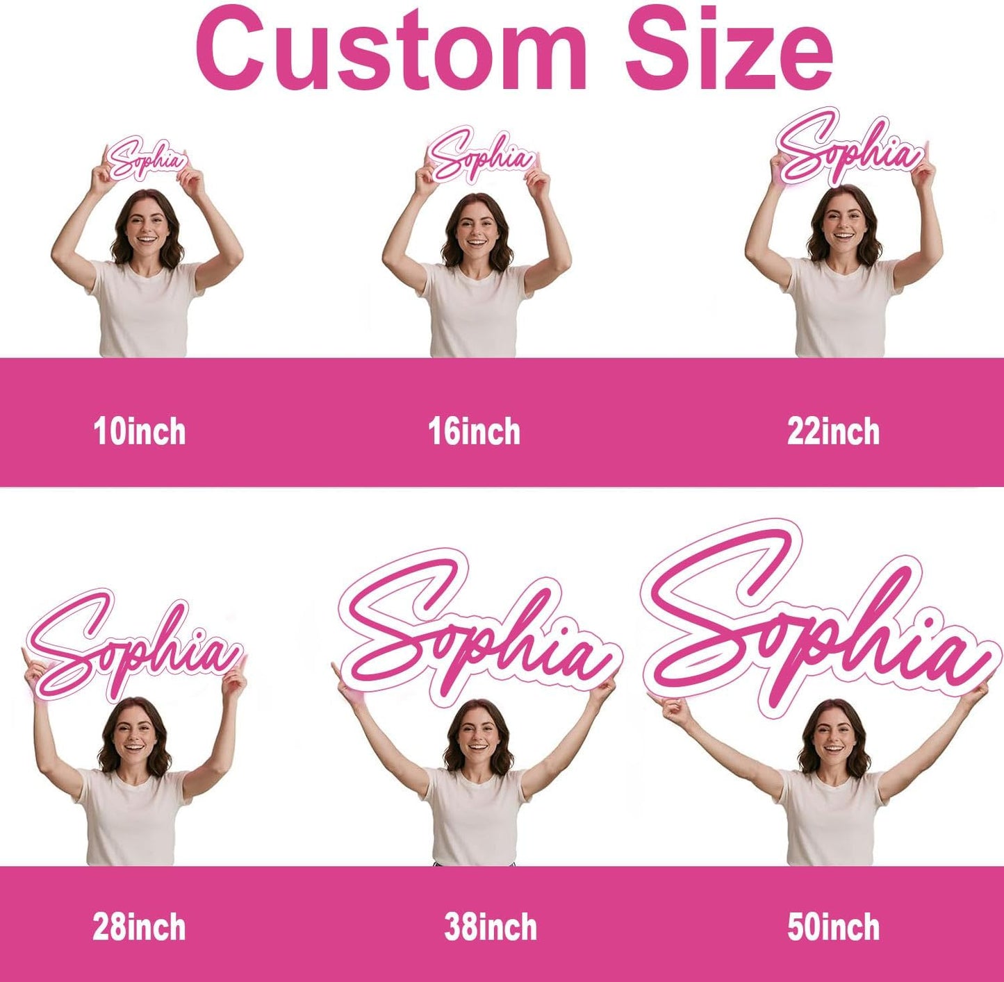 Custom Neon Signs for Wall Decor, Customized Name Light Sign for Wall, Led Signs Birthday Gifts for Loved One Kids Boys Girls, Neon Light Up Sign