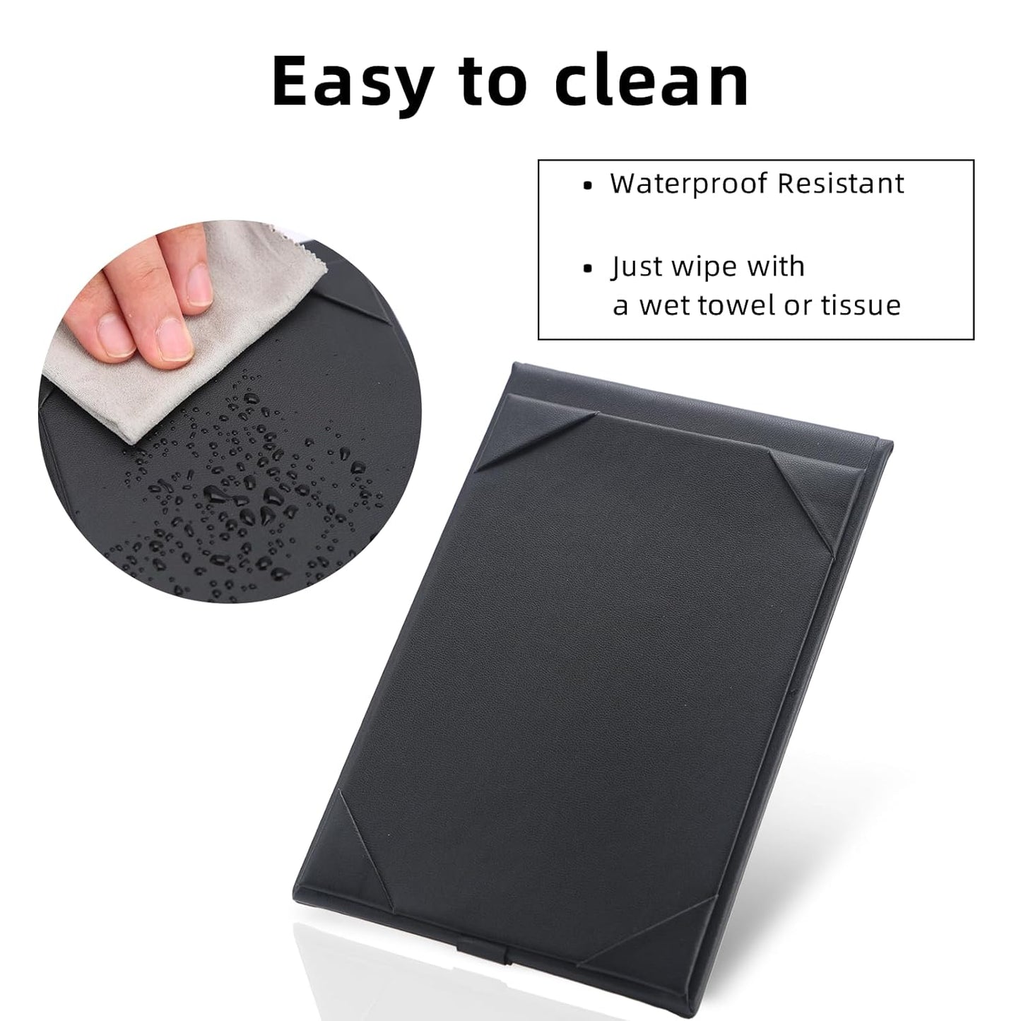 Menu Covers - Set of 10 Double-Sided Table Tent Cards for Restaurant, Dinner Party, and Bar Menus - Includes Bill Holder and Reserved Seating Signs - Easy to Clean and Foldable (1, 4"x6")