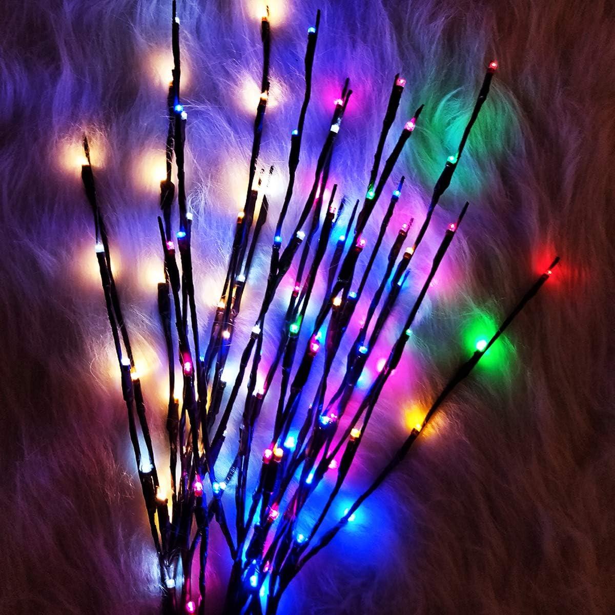 Led Branch Light Battery Operated Lighted Branches Vase Filler Willow Twig Lighted Branch 30 Inch 20 LED for Christmas Home Party Decoration Indoor Outdoor Use Pack of 2 Pink
