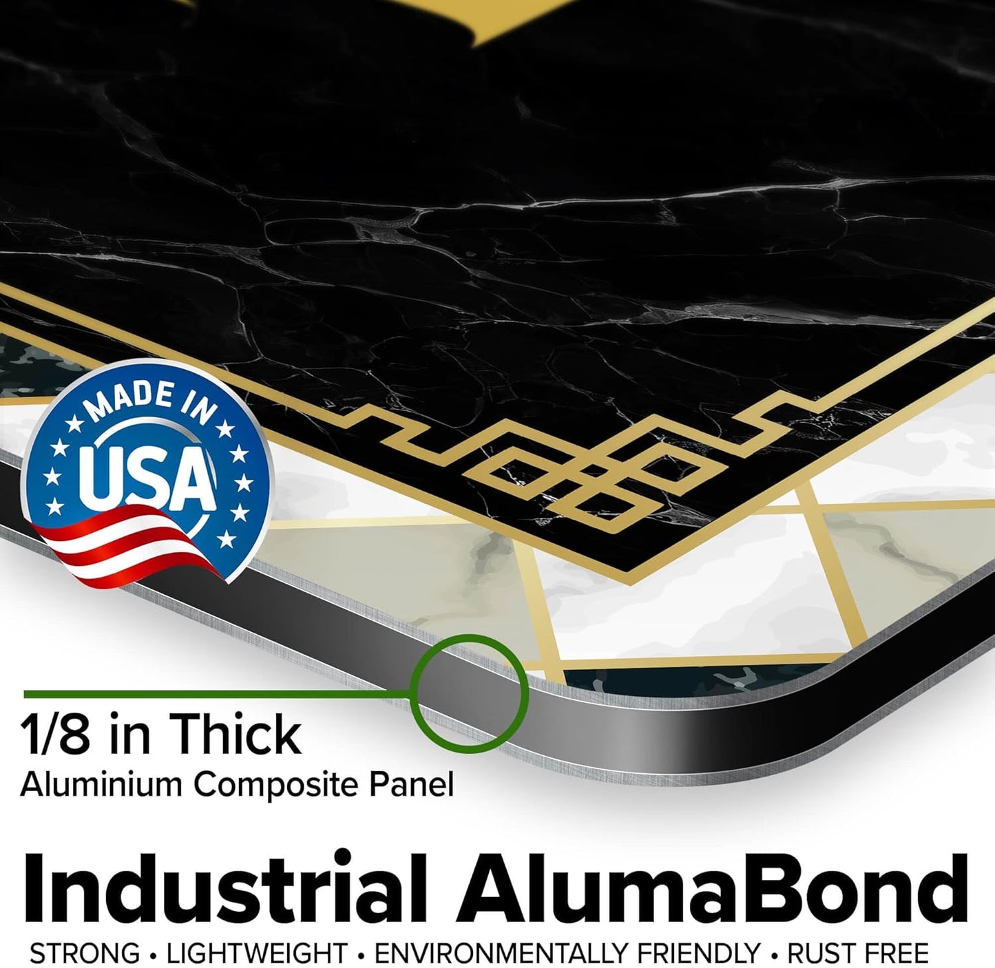 Custom Sign, Custom Street Sign, 11 Font Colors, 13 Font Styles, 4 Hole Options, 22 Sizes, 24x24 Inches, Rust Free DiBound, Fade Resistant, Made in USA by My Sign Center (Marble Tile)