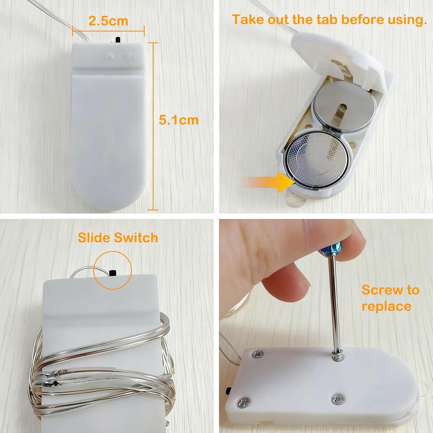 ZNYCYE Fairy Lights Battery Operated,24 Packs 9.8FT 30LEDs+ 6 Replacement Batteries Firefly Lights Copper Wire String Lights(NO Timer) for Bedroom Wedding Mason Jar Dorm Decor(Cool White)