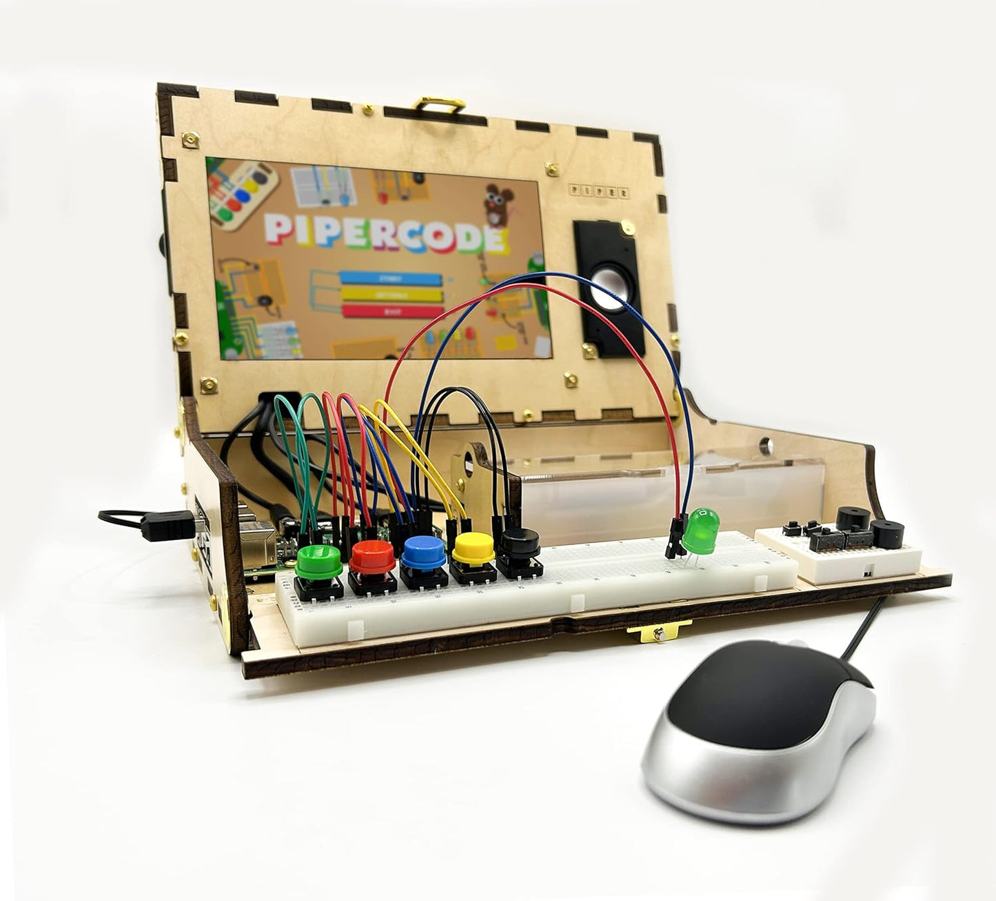 Piper Computer Kit: Award-Winning Build-A-Computer Age 8+ STEAM Learning, with Raspberry Pi, Drag-n-Drop Coding, StoryMode, Games, Python, and Amazing Projects!