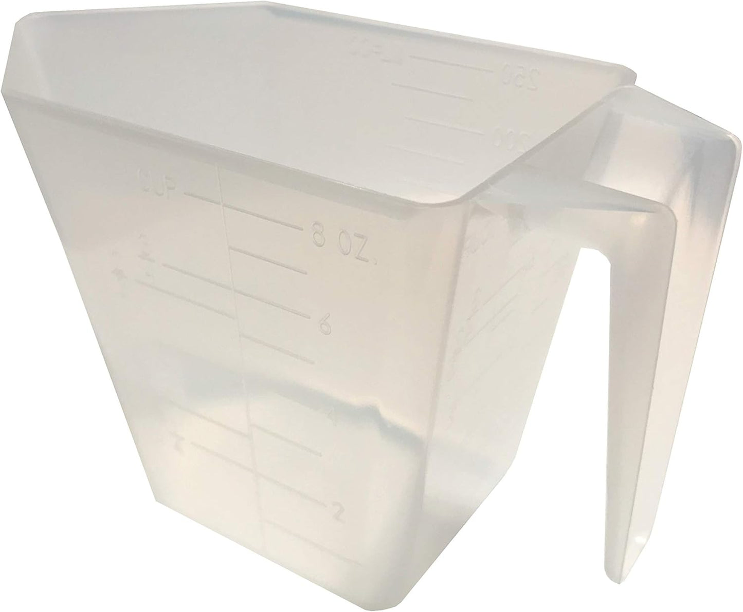 1 Cup (8 Oz. | 250 mL) Scoop for Measuring Coffee, Pet Food, Grains, Protein, Spices and Other Dry Goods (Pack of 5)