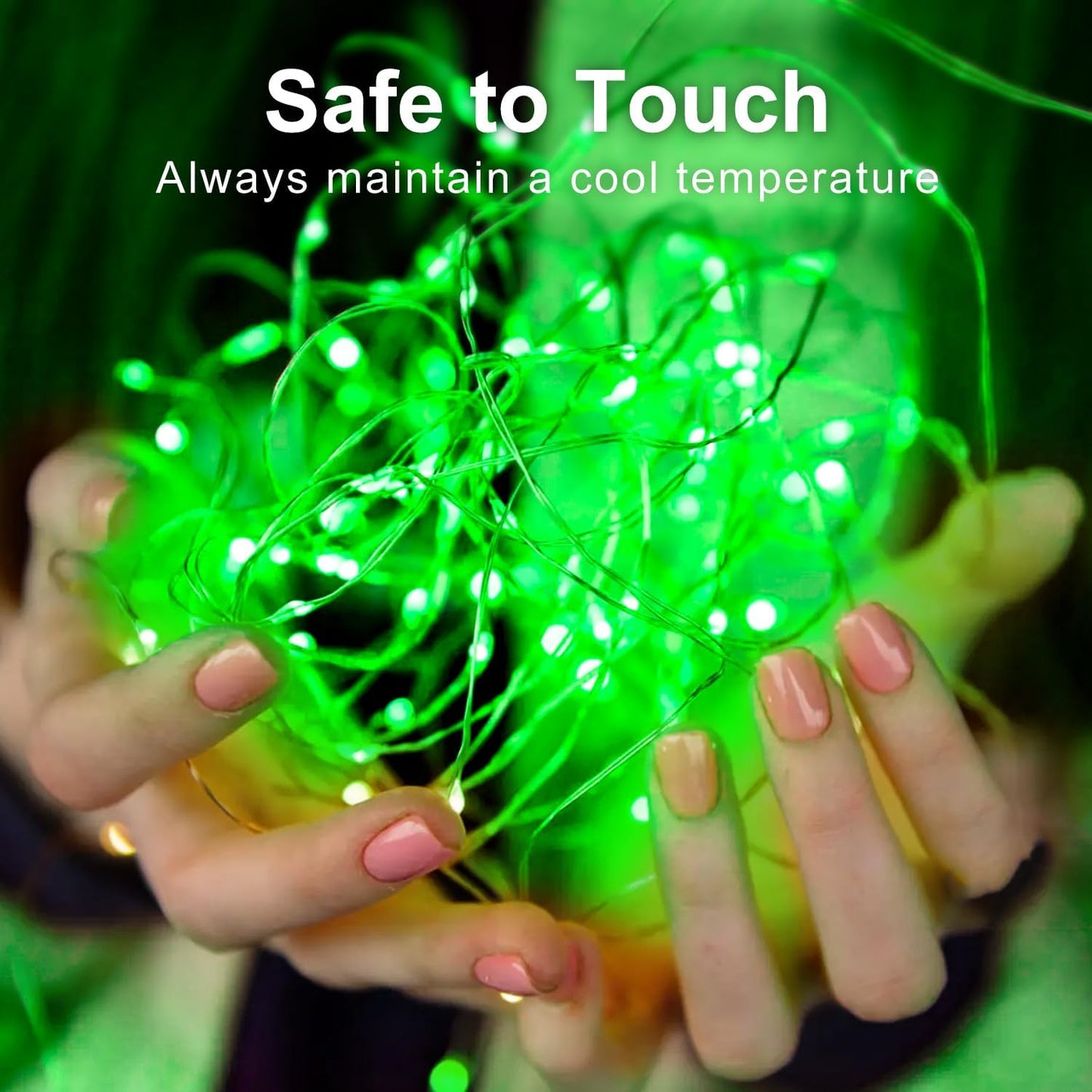 Aogist 12 Pack Fairy Lights 3 Modes 7ft 20 LED Waterproof,Battery Operated Silver Wire Firefly Starry Moon Mini String Lights for Mason Jars Christmas DIY Crafts Wedding Party Bedroom,Green