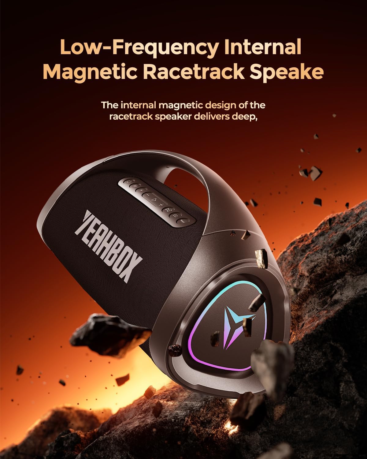 Sonic Boom MAX 300W Max Large Bluetooth Speaker Loud, Massive Bass, IPX66 Waterproof Party Portable Speaker with Subwoofer/EQ/Fast Charge, Outdoor Wireless Speakers