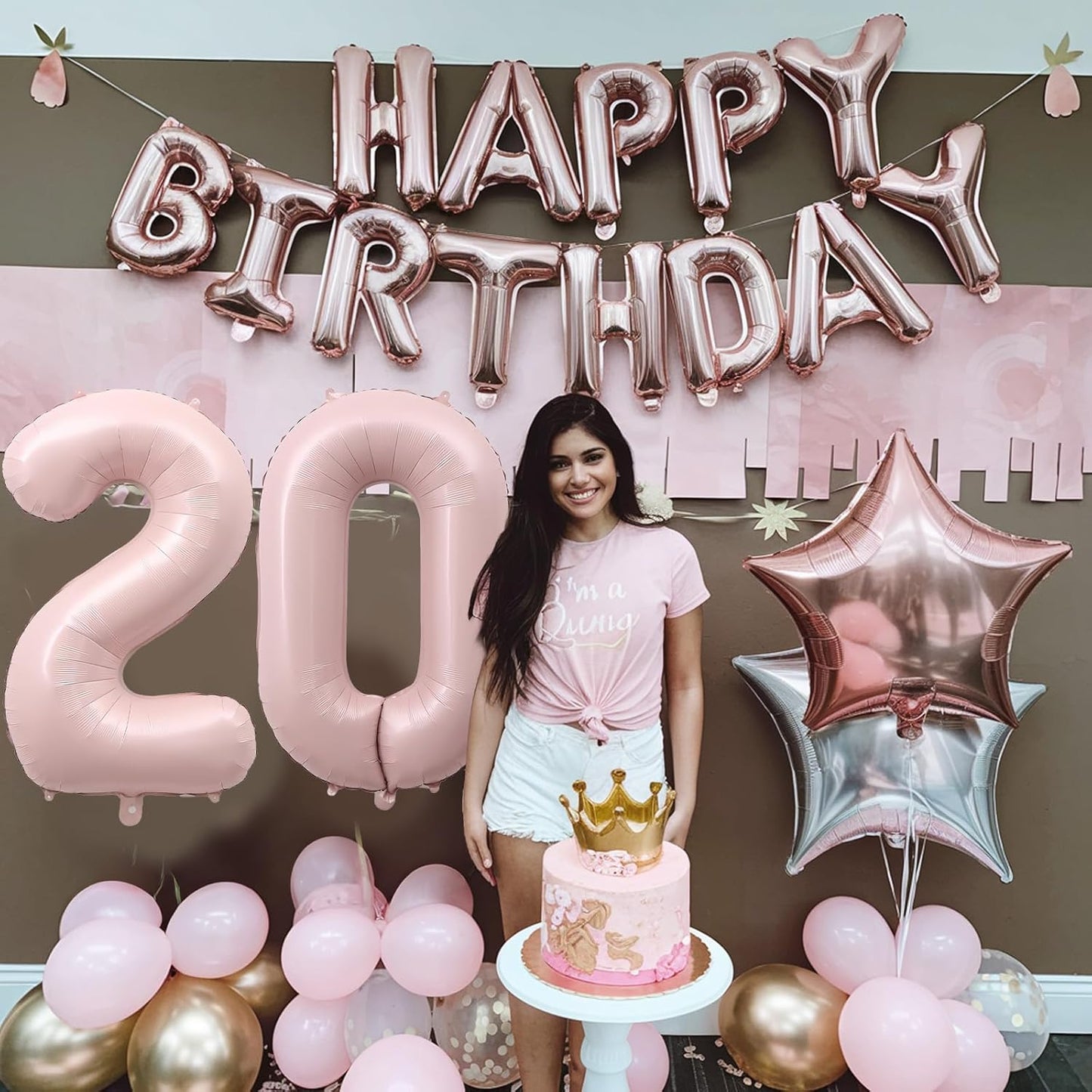 40 Inch Balloon Number 0 Pastel Pink, Large Foil Dusty Retro Pink Number Balloons Set 0-9 for Girls, 0 Helium Balloon for Boho Women Birthday Anniversary Graduation New Year Party Decoration Supplies