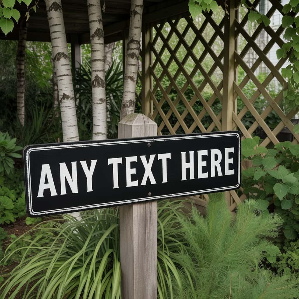 Custom Metal Signs for Home Decor - Personalized Outdoor Street Sign, Fade Resistant Aluminum, UV Protected & Weatherproof - 4x18 Inches