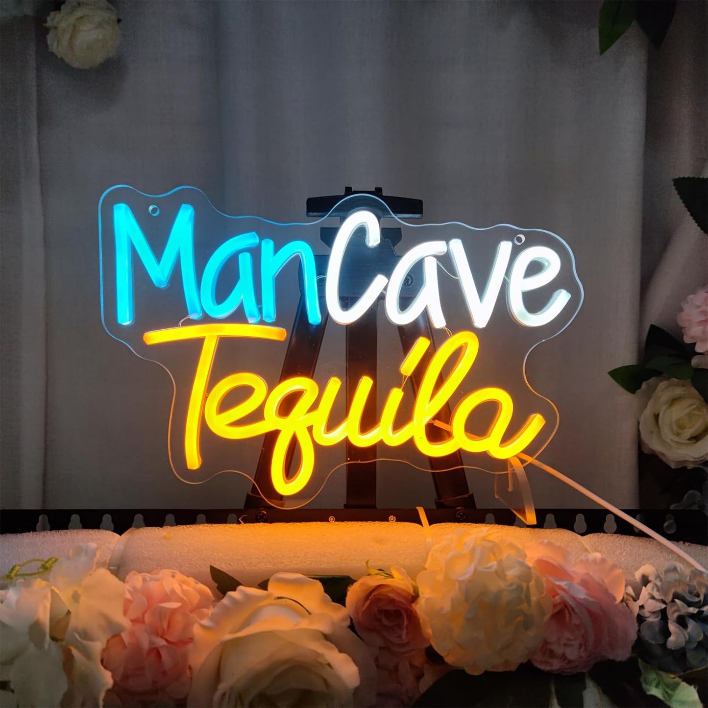 Tequila Neon Signs for Man Cave LED Signs for Man Cave Neon, Bar Sign LED Signs for Room Men Home Beer Bar Bedroom Restaurant Cafe Bistro Club Party Decorations Home Bar Store, 12.5" x 8.2"