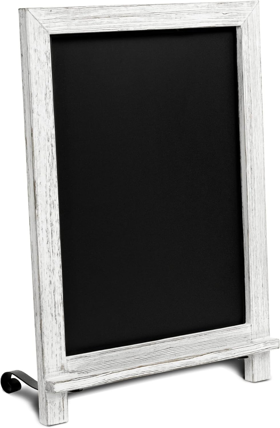 Rustic Whitewash Tabletop Chalkboard Sign/Hanging Magnetic Wall Chalkboard/Small Countertop Chalkboard Easel/Kitchen Countertop Memo Board / 12" x 17" in. Weddings, Birthdays, Baby Announcements