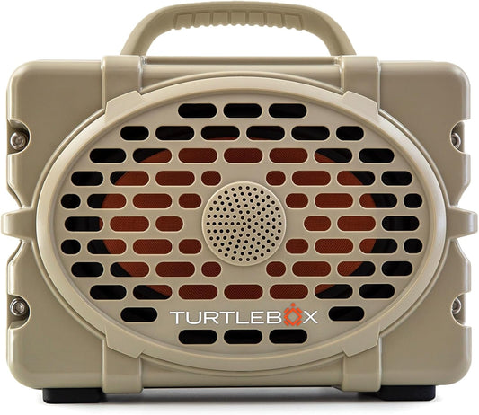 Turtlebox Original Gen 3: Portable Outdoor Bluetooth Speaker – Ultra-Loud (120dB), Waterproof (IP67), Rugged, Impact-Resistant, 3-Day Battery | Party Mode: Unlimited Pairing Stereo, Tan/Tan