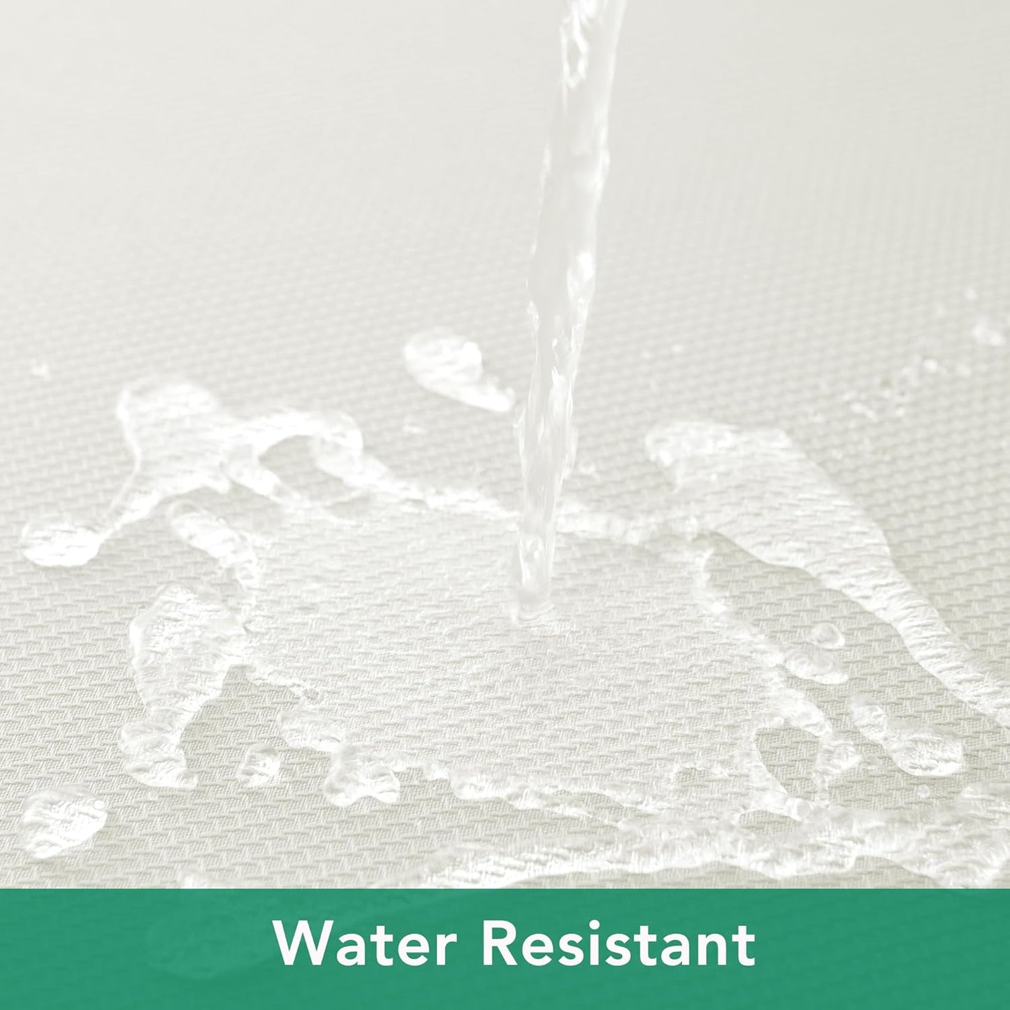 Biscaynebay Textured Fabric Tablecloths Round 60", Ivory Water Resistant Table Cloth Small Circle Folding Table Covers for Dining, Kitchen, Wedding, Parties etc. Machine Washable