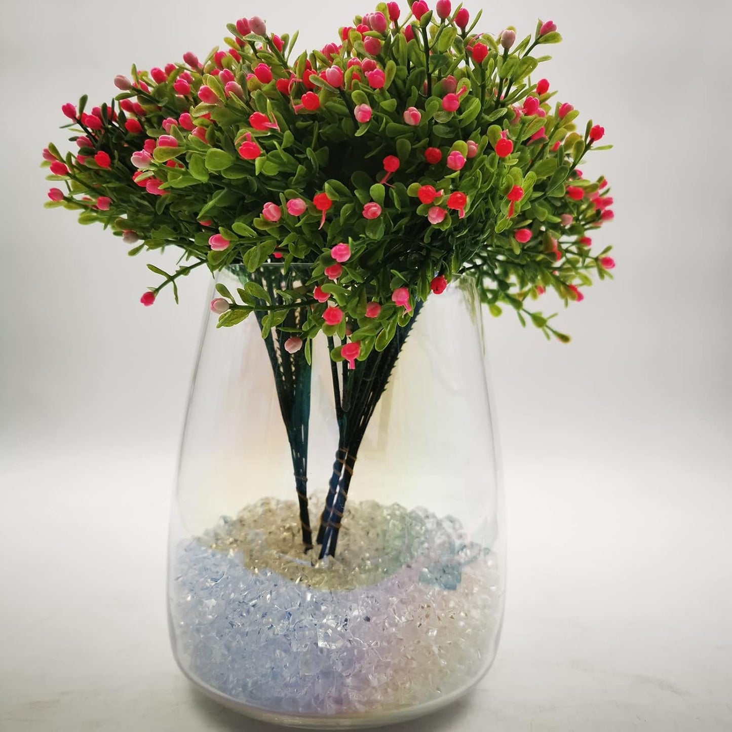 Fake Crushed Ice Cubes, Vase Fillers, 250 pcs 16*22 mm Fake crushed Ice Cubes Artificial Acrylic Crystal Rocks Diamonds for Vase Fillers, Party Favor, Wedding Decoration (0.86*0.62inch,Clear)