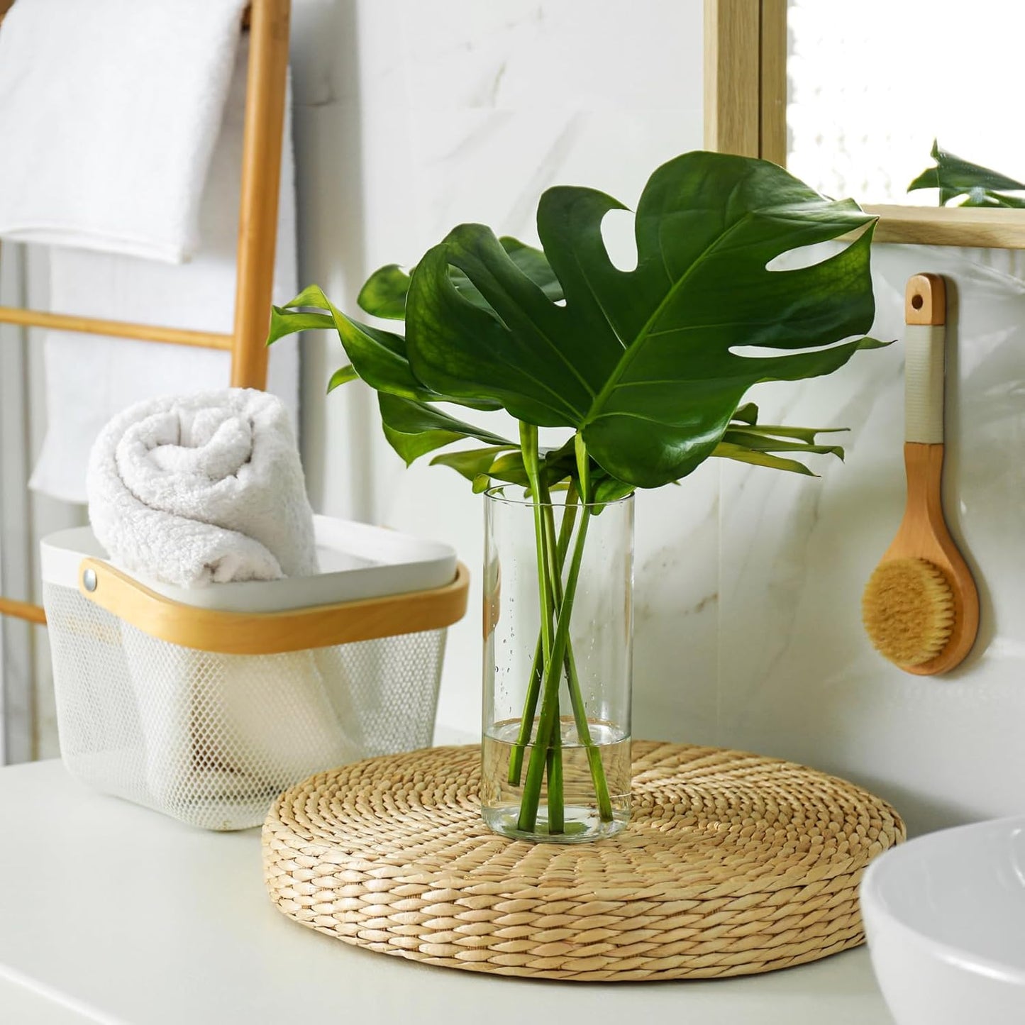 WDHODEC Bud Vases for Flowers 18 PCS, 6" 8" Clear Glass Cylinder Vase Hurricane Candle Holders Floating Pillar Wedding Centerpiece Birthday Party Decoration