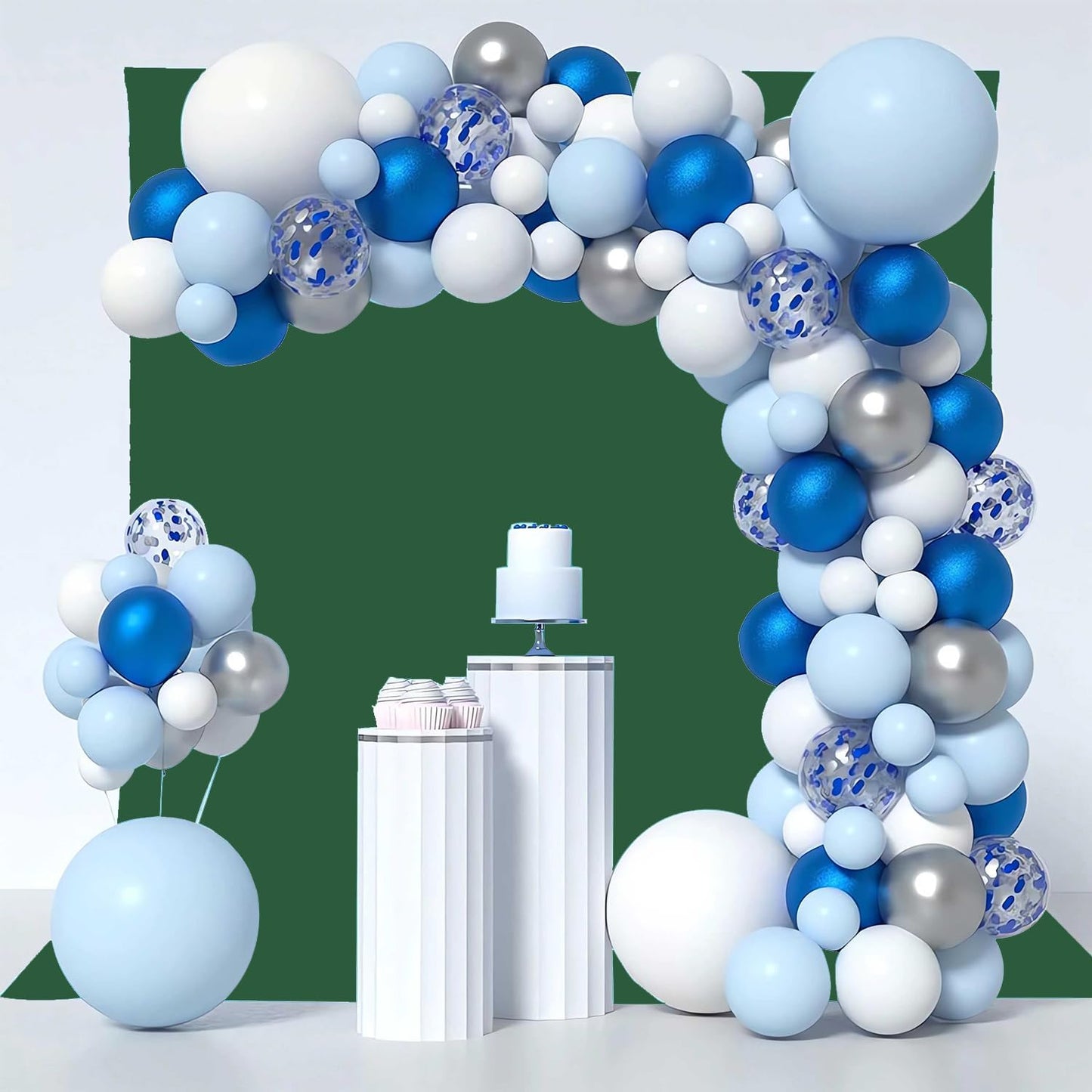 Dark Green Photography Backdrop for Photoshoot, Photo Backdrop Curtain, Perfect Dark Green Backdrops for Party Portrait Photoshoots Video Studio 8FTx10FT