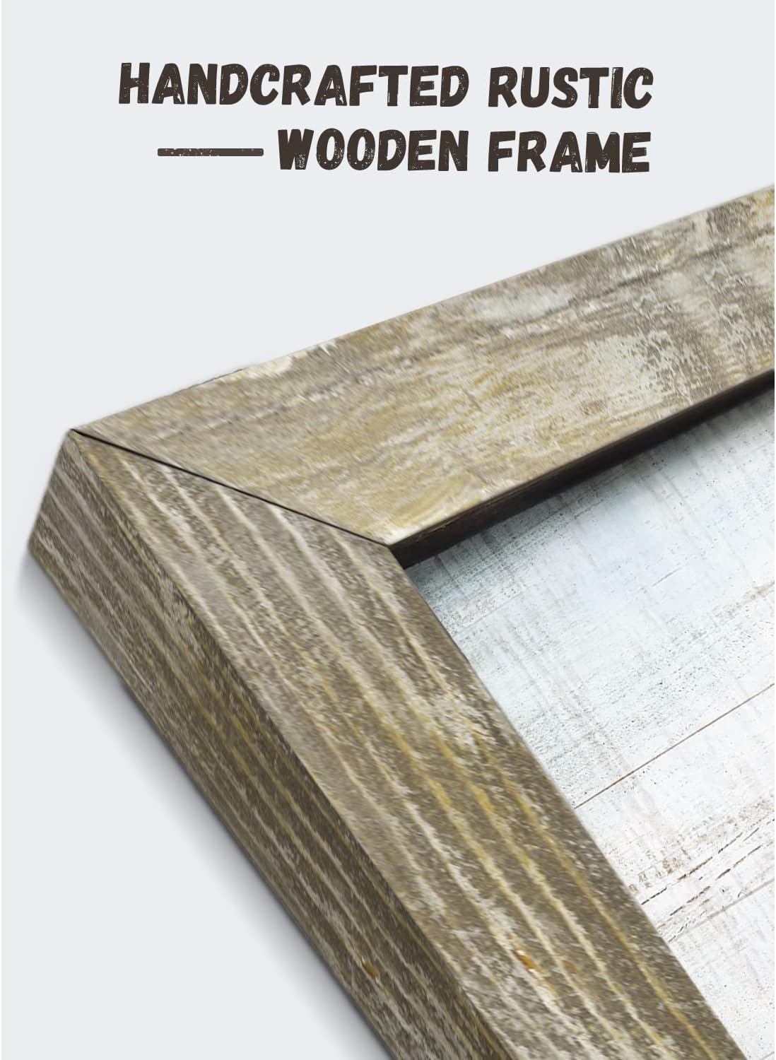 Rustic Life Wooden Wall Art: Rural House in the middle of Straw Artwork Wooden Painting with Framed for Bedrooms (12'' x 16'' x 1 Panel)