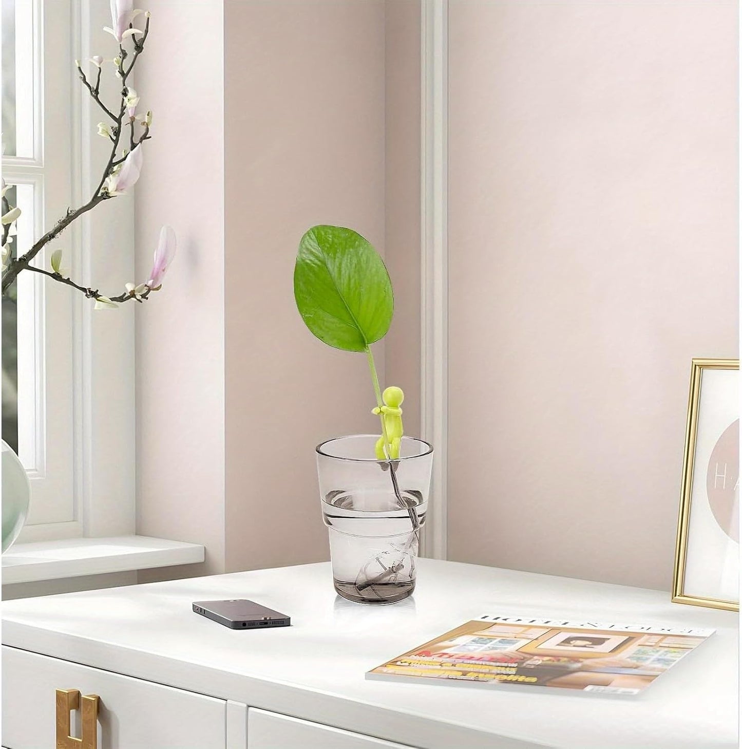 3-pcs Plant Propagation Buddy, Plant Cutting Holder for Stems, Sprouts and Shoots, Plant Propagation Friends for an Indoor Garden or a Plant Propagation Station (3, Green)