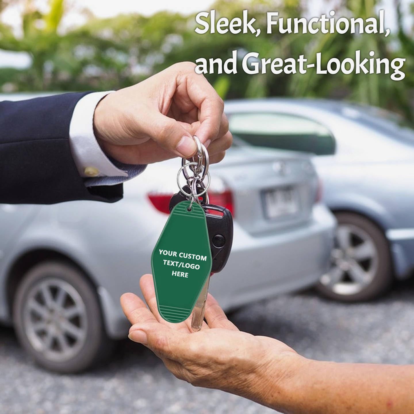 Custom Vintage Hotel Motel Keychains 700 Pack, Personalized Logo, Text Bulk - Perfect for Tradeshows, Campaign Gifts - Customizable Key Tags