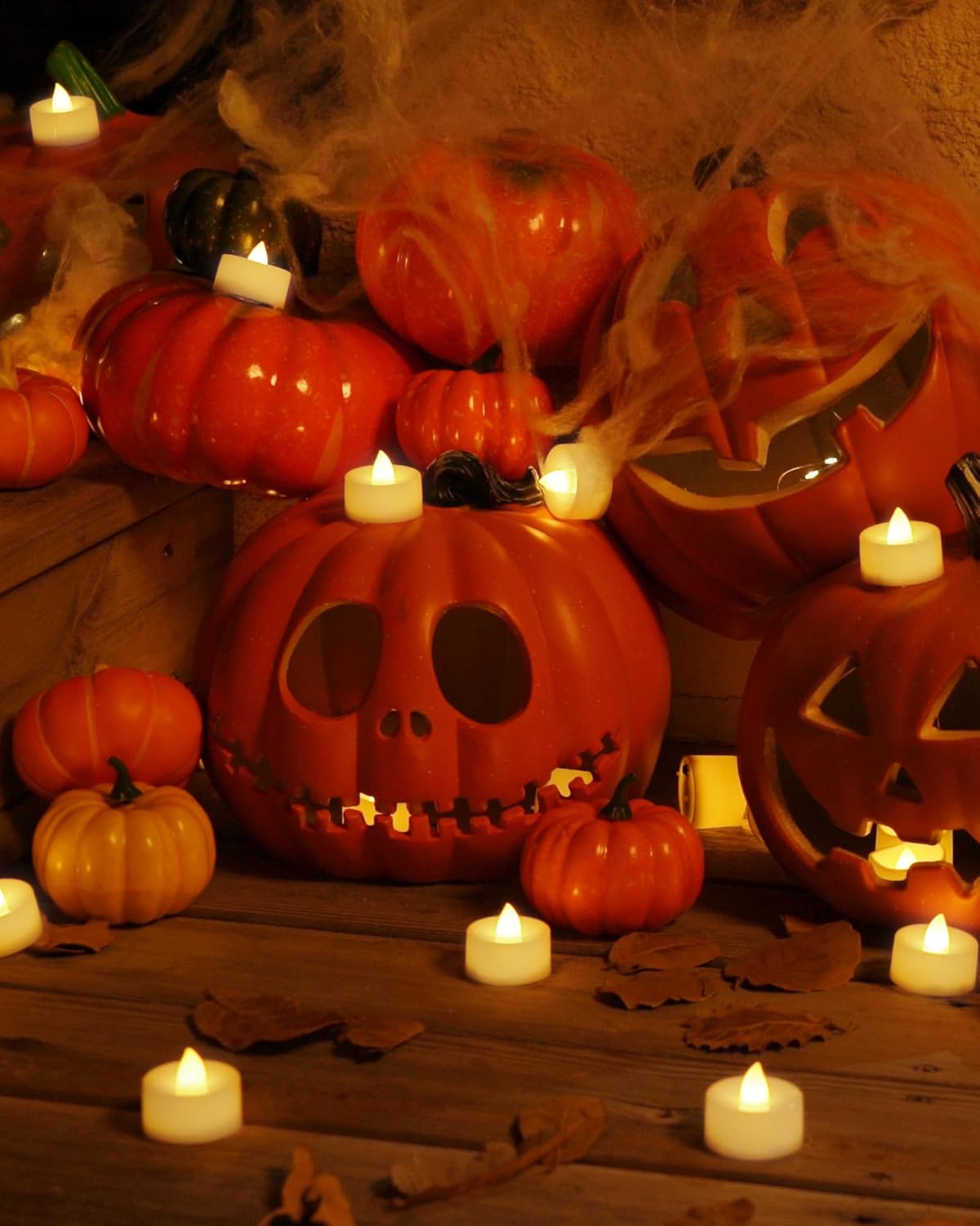 Homemory 100 Pcs Battery Tea Lights Bulk, Flameless Flickering Warm White Electric Tea Candles, Long Lasting Battery Life, Ideal for Votive, Party, Dining Room