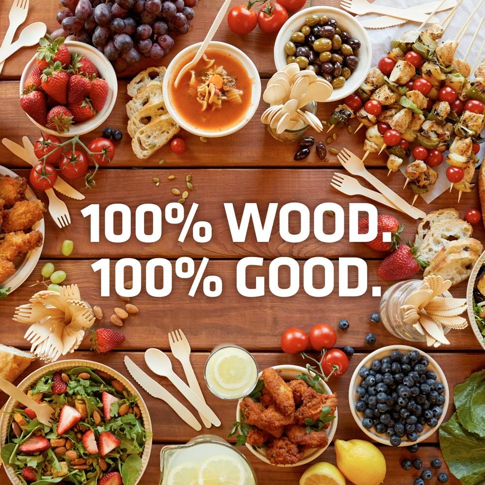 5.5 Inch Wooden Coffee Stirrers, 1000 Count, Disposable & Compostable Wood Coffee Stick Stirrers | Eco-Friendly, Sustainable, Organic, Biodegradable, Vegan-Friendly Coffee Station Supplies