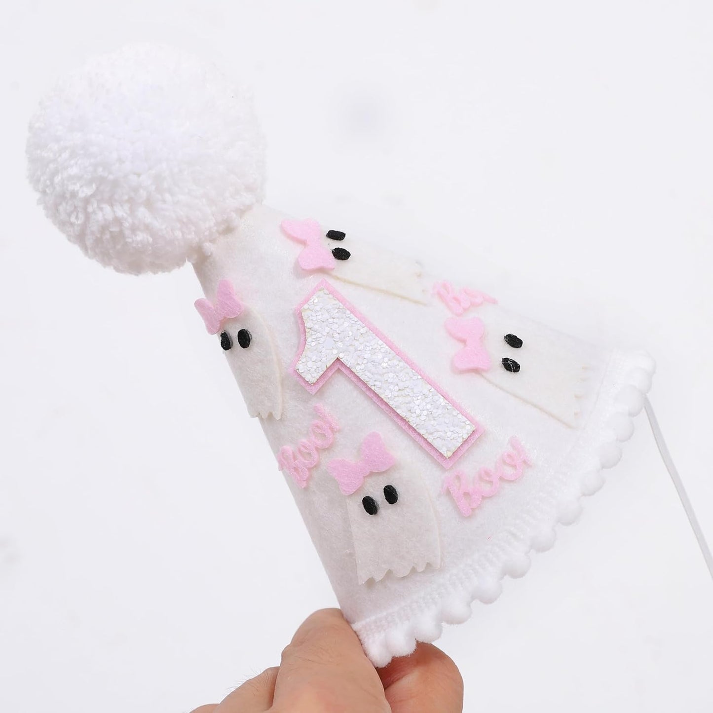 WAOUH Half Birthday Hat - Bow Cake Smash Crown for 6 Month Baby, Mini Photo Prop