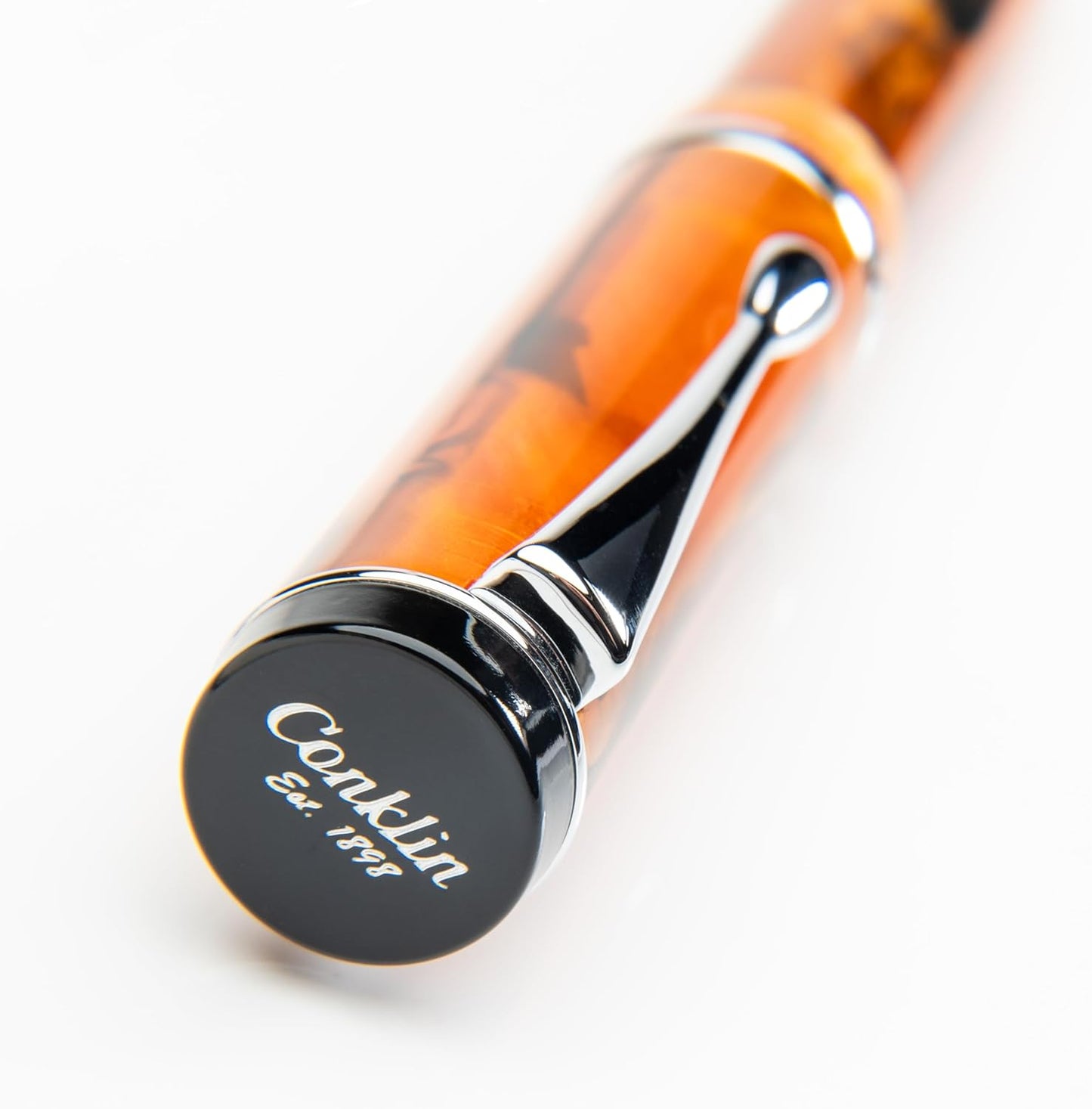Conklin Duragraph Fountain Pen Amber - Stub Nib, Premium Writing Instrument for Calligraphy & Signatures