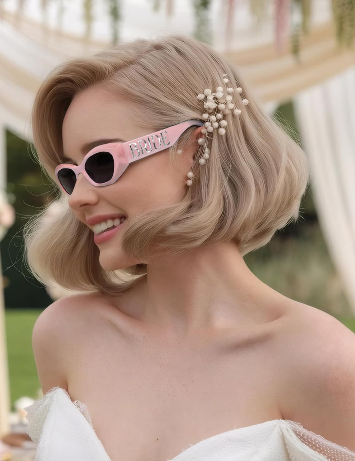 Marble Bride Sunglasses, Bride to be Decorations Glasses, Bachelorette Bach Wedding Party Favor Gift Glass