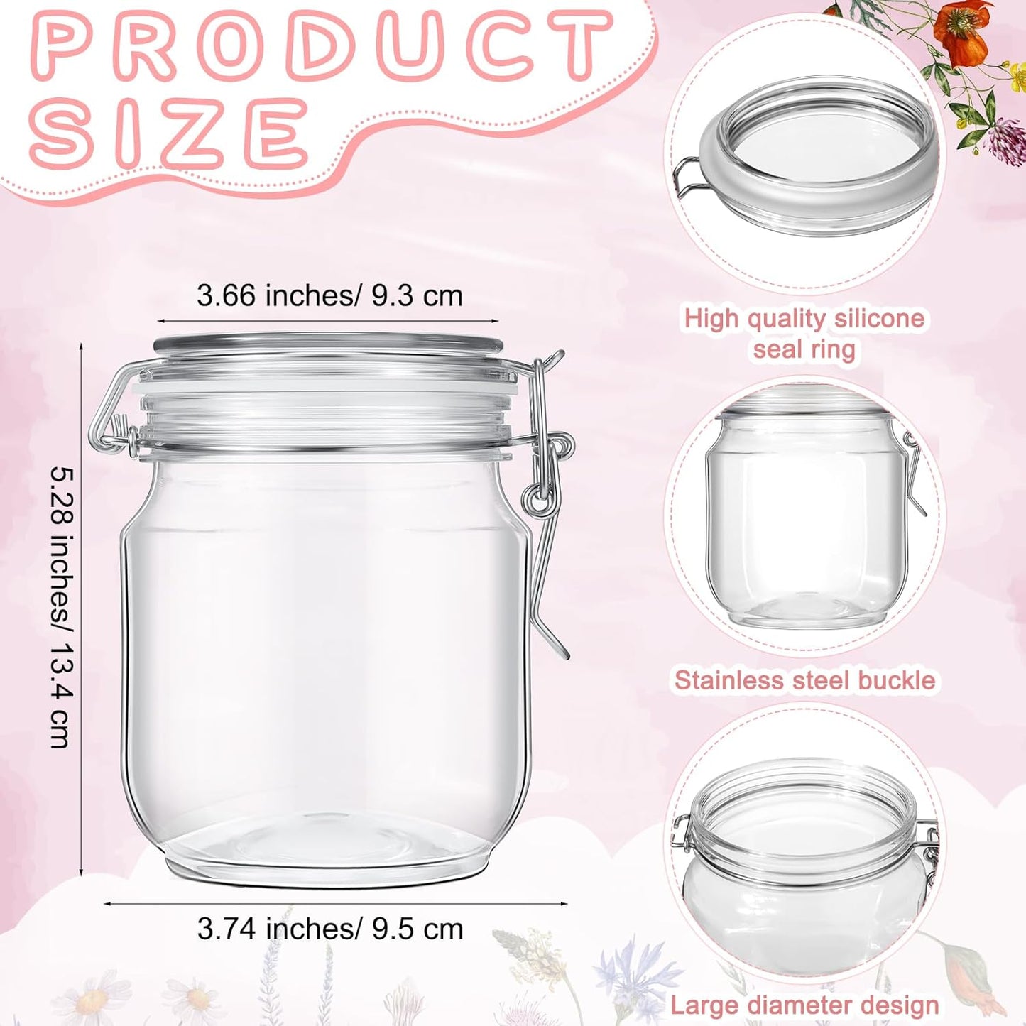 Roowest Baby Shower to Baby Advice Cards for New Parents to Be - Tip Jar Sign for New Parents 60 Parenting Advice Cards 10 HB Pencils 2 Cute Stickers 1 Pet Bottle for Guests Games(Wild Flower)