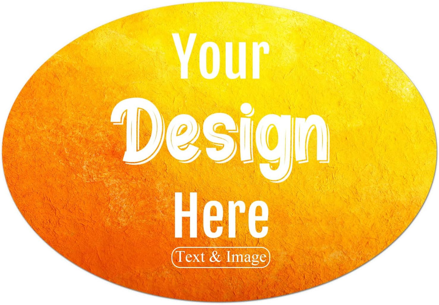 100-500 Custom Stickers Personalized Labels, Customized Stickers with Any Image Logo and Text. Custom Stickers for Business Logo Labels,etc. (Oval,2X1 Inch)