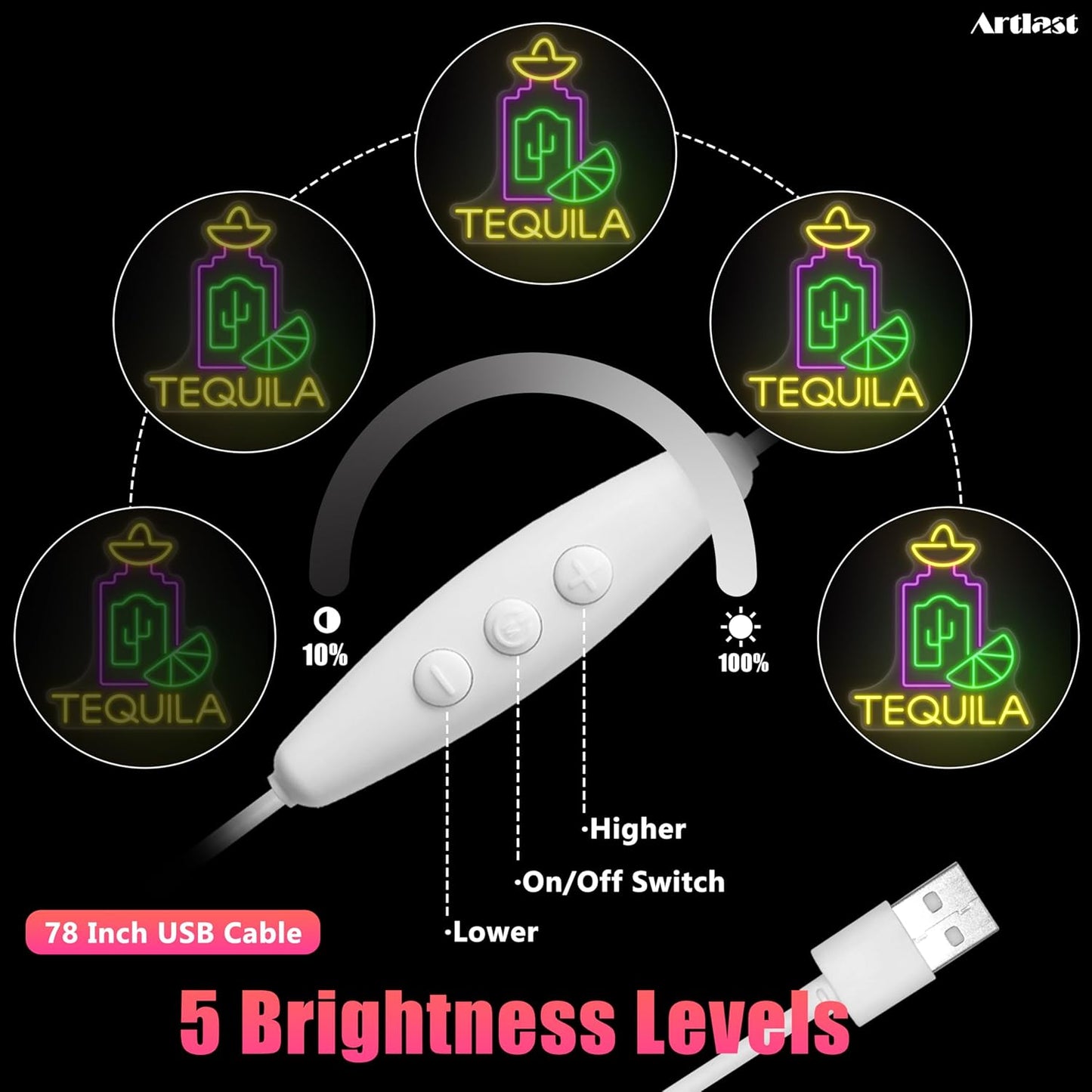 Tequila Neon Sign LED Neon lights for Wall Decor Tequila Signs for Home Bar Beer Bar Restaurant Man Cave Club Tequila Gift