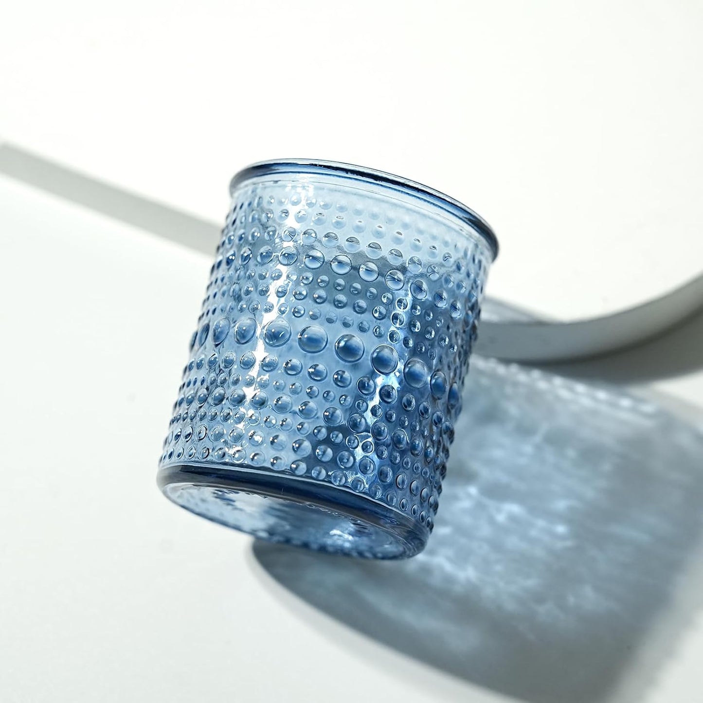 36pcs Blue Votive Candle Holders, Elegant Glass Votive & Tealight Candle Holders for Wedding Centerpieces Party Decorations and Home Decor for Tables (Blue)