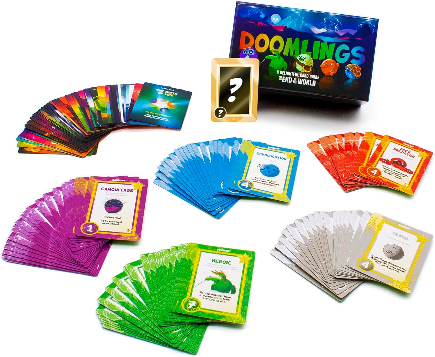 Doomlings - A Delightful Card Game for The End of The World - Best New Strategy Card Game for Adults, Kids, & Teens | 2-6 Players | Perfect for Families and Travel | Easy to Learn (Base Edition)