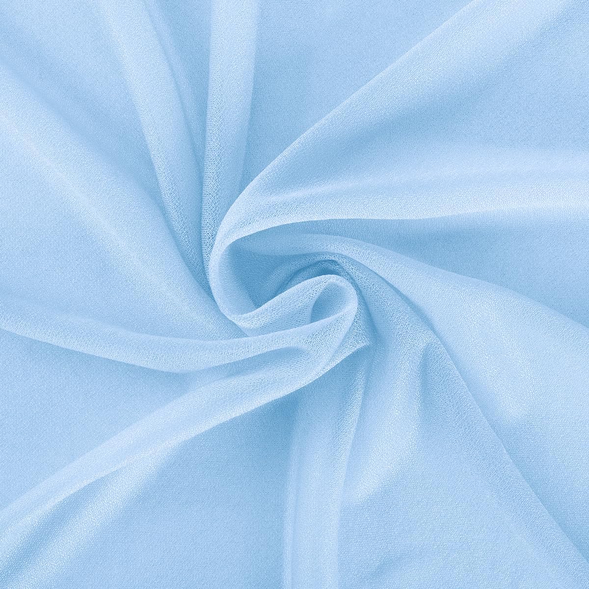 Baby Blue Wedding Arch Draping Fabric 2 Panels 29" x 20 FT Blue Wedding Drapes for Backdrop Sheer Curtain Drapes for Romantic Bridal Baby Shower Ceremony Birthday Party Fall Outdoor Events