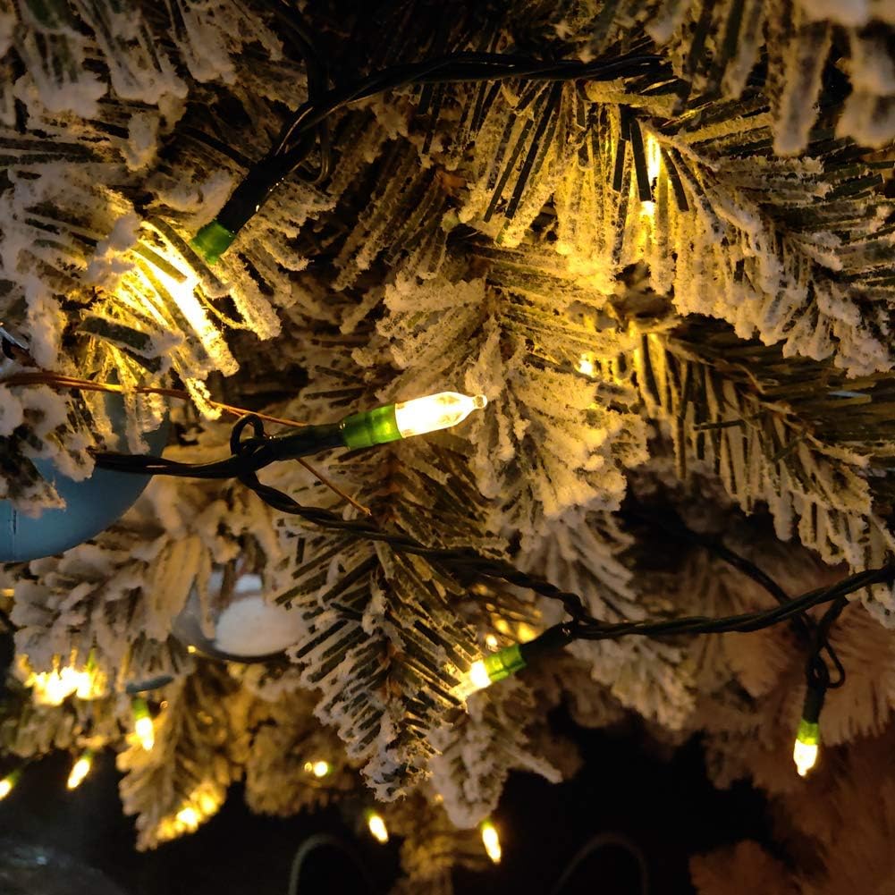 Christmas Lights, Battery Operated String Lights 18ft 50 LED 8 Modes LED Mini Lights with Timer for Christmas Tree Wreath Party Home Indoor Outdoor Decor, Waterproof, Warm White