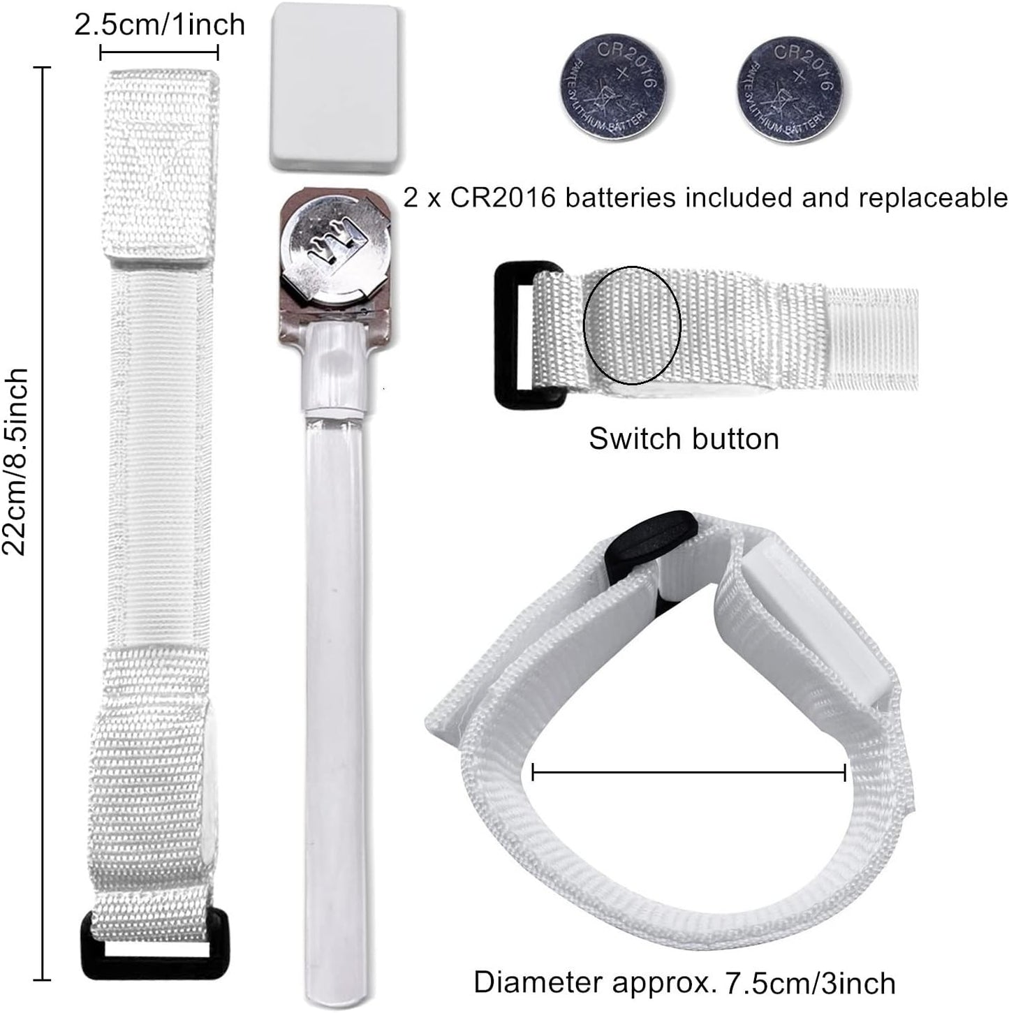 M.best 32pcs LED Light Up Bracelets Glow Flashing Wristbands Glow in The Dark Party Supplies for Wedding, Raves, Concert, Camping,Sporting Events, Party