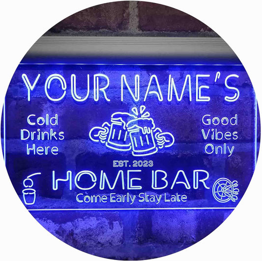 ADVPRO Personalized Your Name Custom Home Bar Beer Established Year Single Color LED Neon Sign 16 x 12 Inches st4s43-p11-tm-b