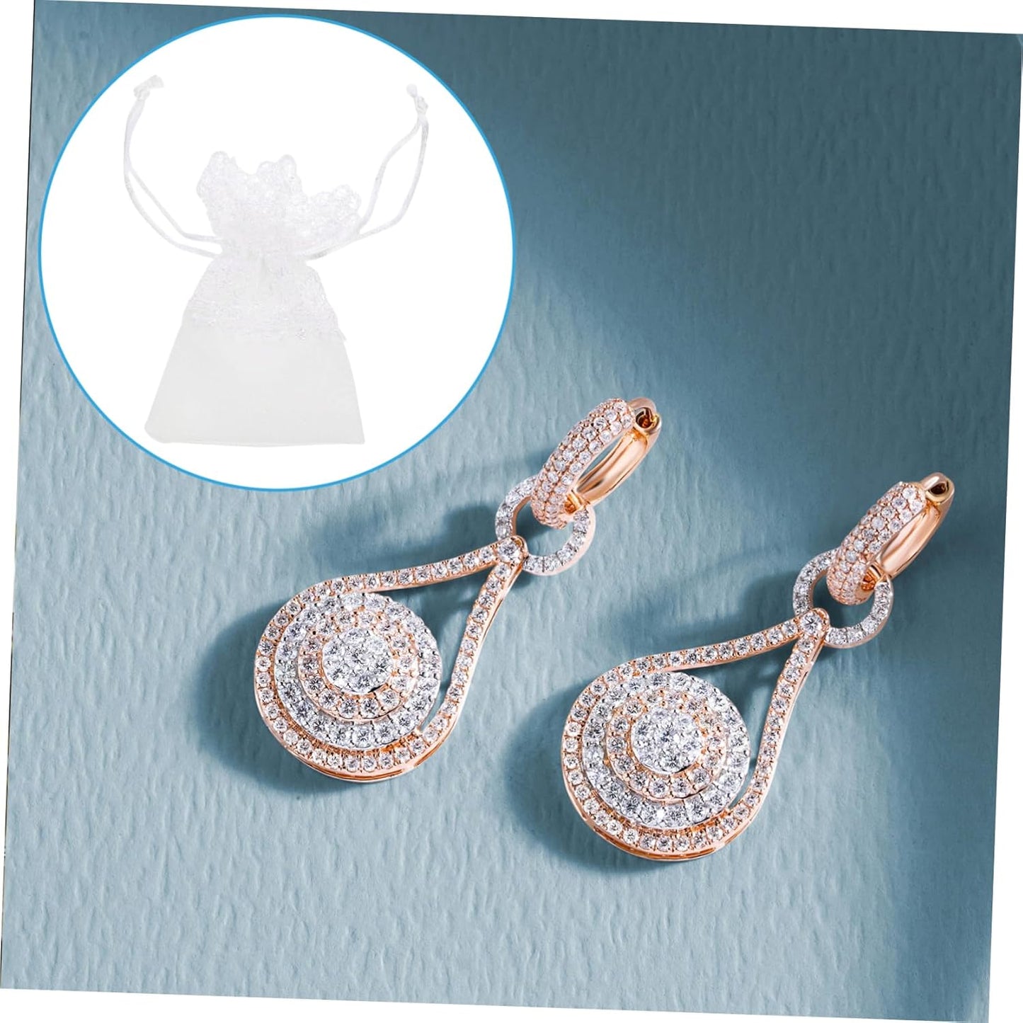 STOBOK 40Pcs White Lace Drawstring Jewelry Bags, Small Organza Bags, Lace Jewelry Pouches for Wedding Favors, Christmas Decors, Party Wrapping