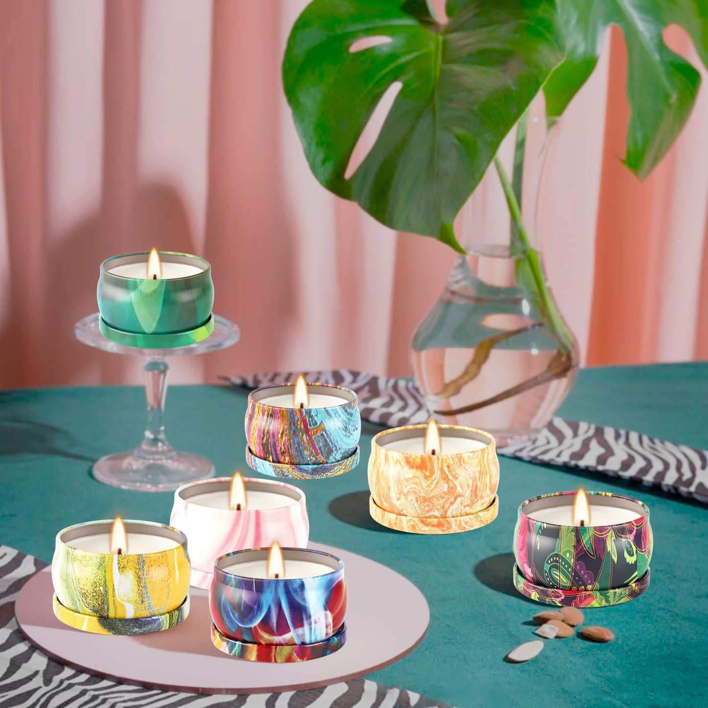 36 Packs Scented Candles Gift Set, Fragrances Candle for Women, 2.5 OZ Portable Jar Candle for for Spa, Yoga, Bath, Aromatherapy, Stress Relief